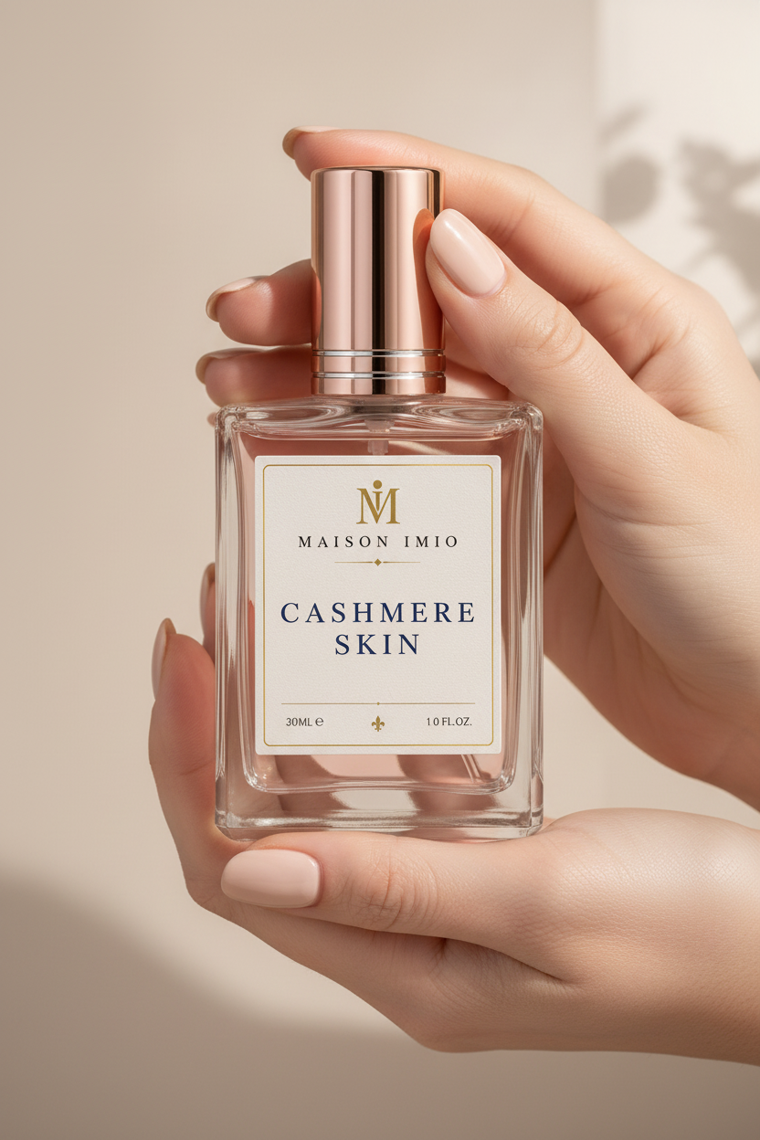 Cashmere Skin perfume bottle lifestyle shot